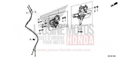 ENS. D'ACTUATEUR, CHANGEMENT MARCHE ARRIERE GL1800BJ de 2018